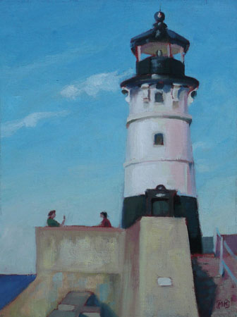 Afternoon Duluth Lighthouse - 12x9
